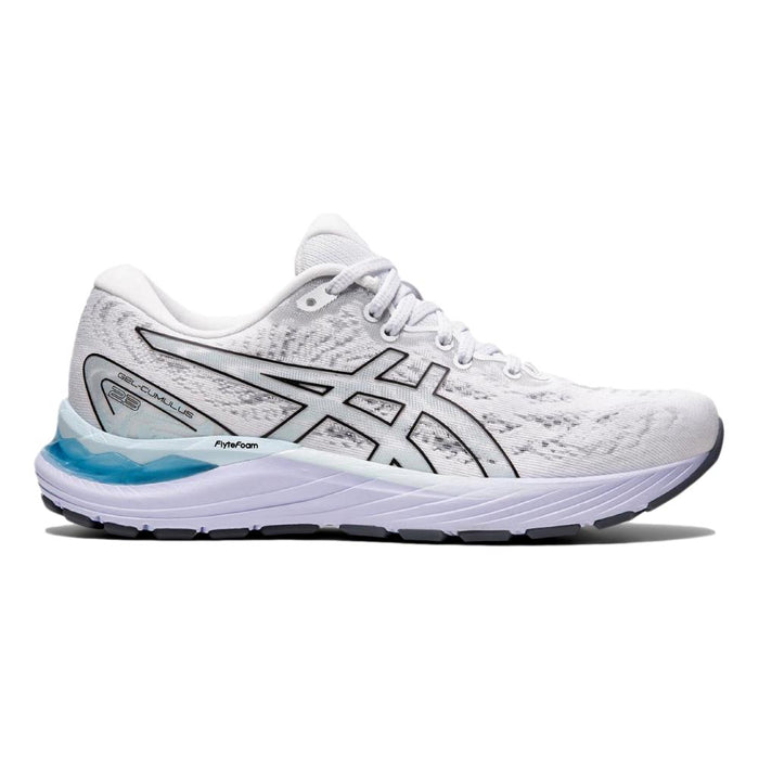 Women's Asics Gel-Cumulus 23, White/Black, 5 B Medium