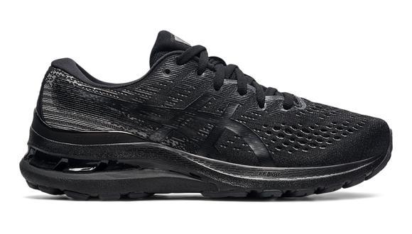 Women's Asics Gel-Kayano 28, Black/Graphite Grey, 7 B Medium