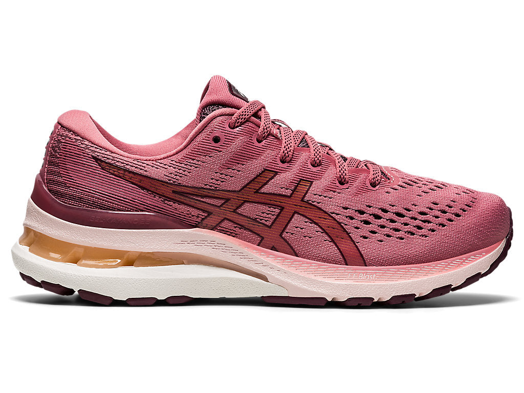 Women's Asics Gel-Kayano 28, Smokey Rose/DEEP Mars, 6 B Medium