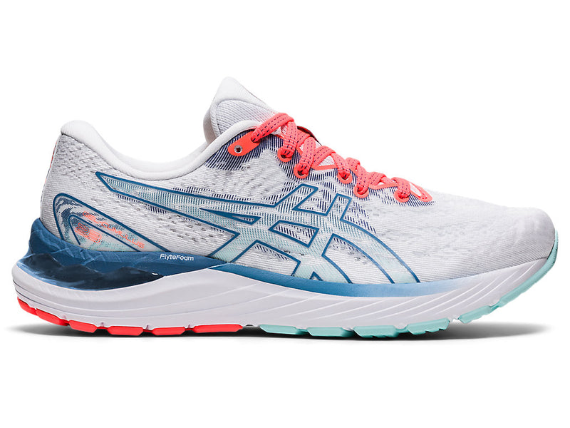 Women's Asics Gel-Cumulus 23, White/Grey Floss, 9.5 B Medium