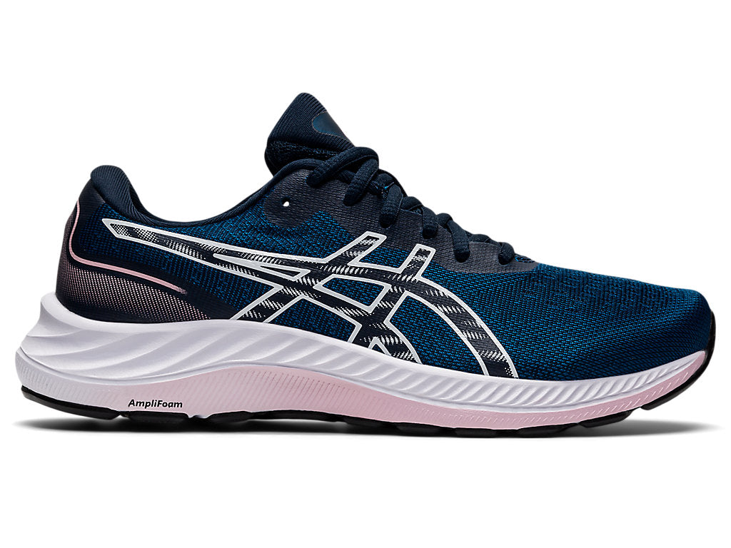 Women's Asics Gel-Excite 9, Mako Blue/White, 11 B Medium