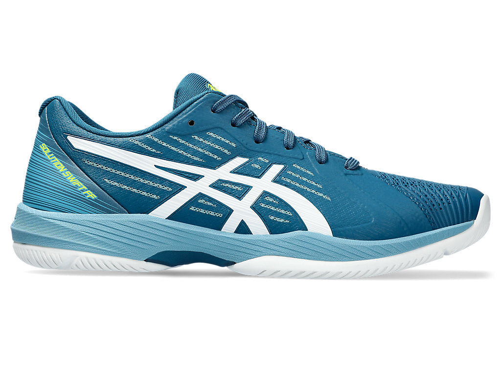 Men's Asics Solution Swift FlyteFoam, Restful Teal/White, 9.5 D Medium
