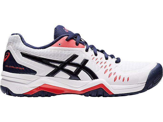 Women's Asics Gel-Challenger 12, White/Peacoat, 7 B Medium
