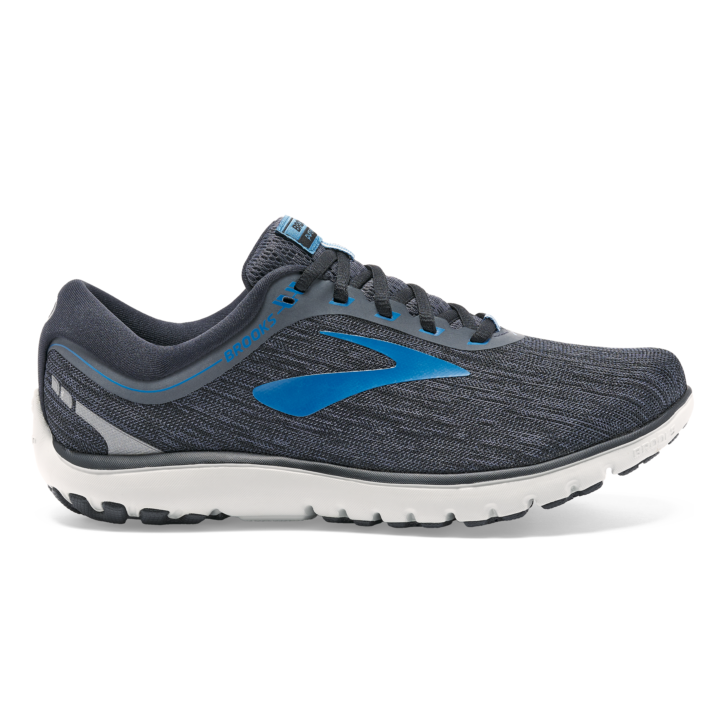 Women's Brooks Revel 3, Blue/White/Silver, 8 B Medium