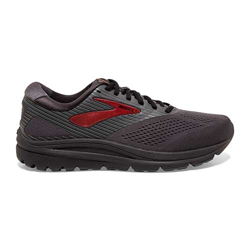 Men's Brooks Addiction 14, Black/Blackened Pearl/Samba, 12 2E Wide