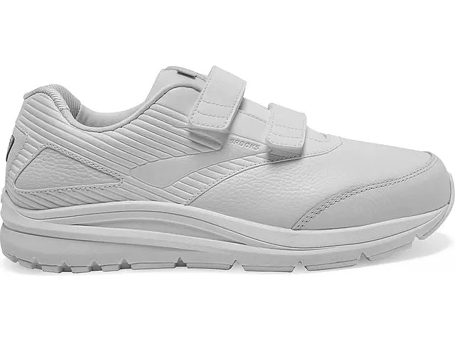 Men's Brooks Addiction Walker V-Strap 2, White/White, 10.5 D Medium
