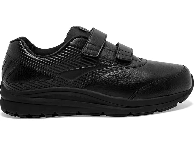 Women's Brooks Addiction Walker V-Strap 2, Black/Black, 10.5 D Wide
