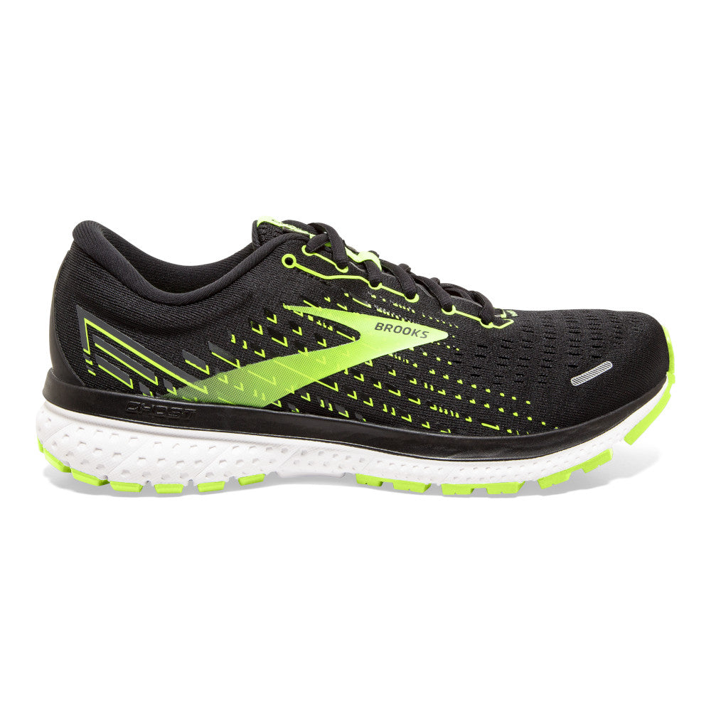 Men's Brooks Ghost 13, Black/Nightlife/White, 10 2E Wide