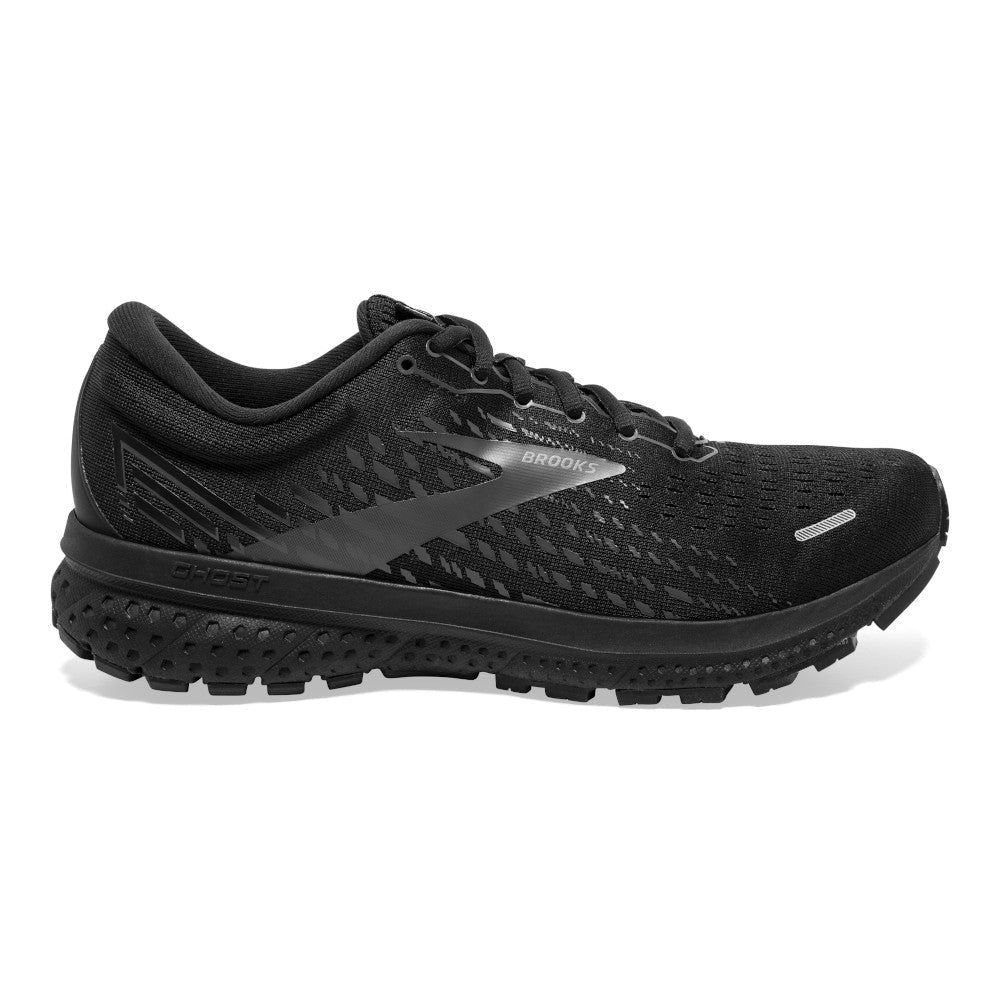 Men's Brooks Ghost 13, Black/Black, 8 2E Wide