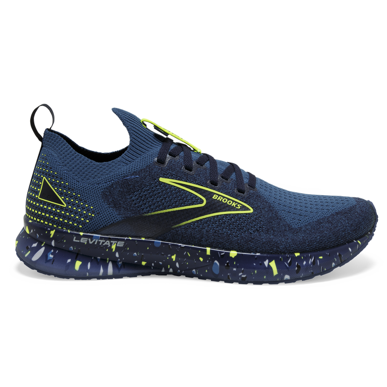 Men's Brooks Levitate Stealthfit 5, Dark Blue/Navy/Nightlife, 8.5 D Medium