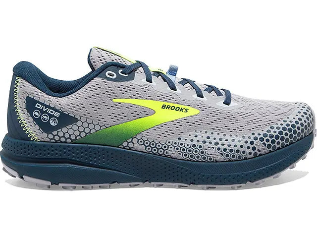Men's Brooks Divide 3, Alloy/Titan/Nightlife, 10 D Medium