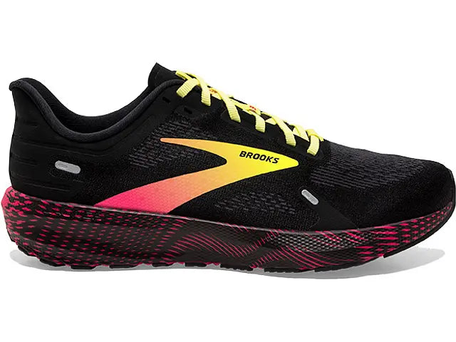 Men's Brooks Launch GTS 9, Black/Pink/Yellow, 11 D Medium