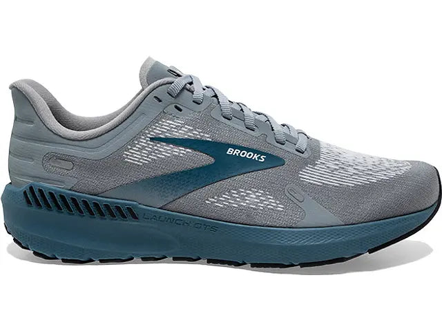 Men's Brooks Launch GTS 9, Grey/Midnight/White, 11 D Medium