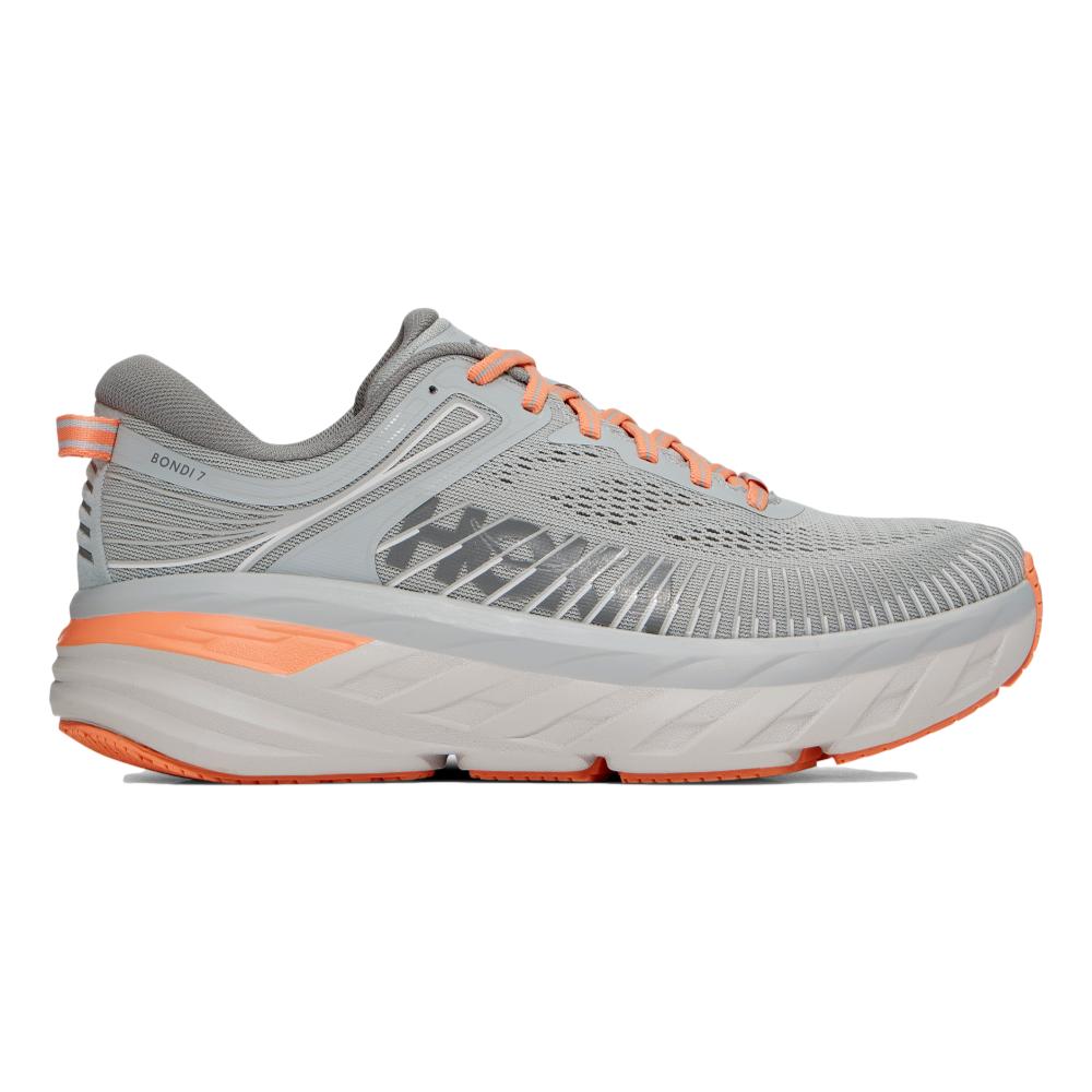 Women's Hoka Bondi 7, Harbor Mist/Sharkskin, 8 D Medium
