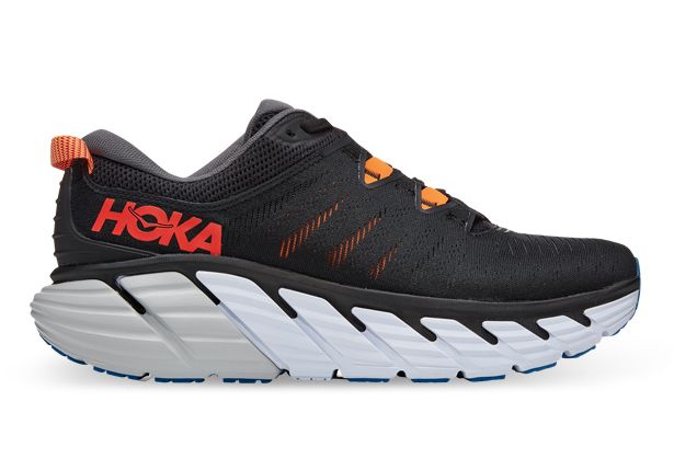 Men's Hoka Gaviota 3, Black/Castlerock, 9 D Medium