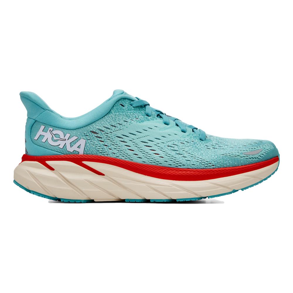 Women's Hoka Clifton 8, Aquarelle/Eggshell Blue, 10 B Medium