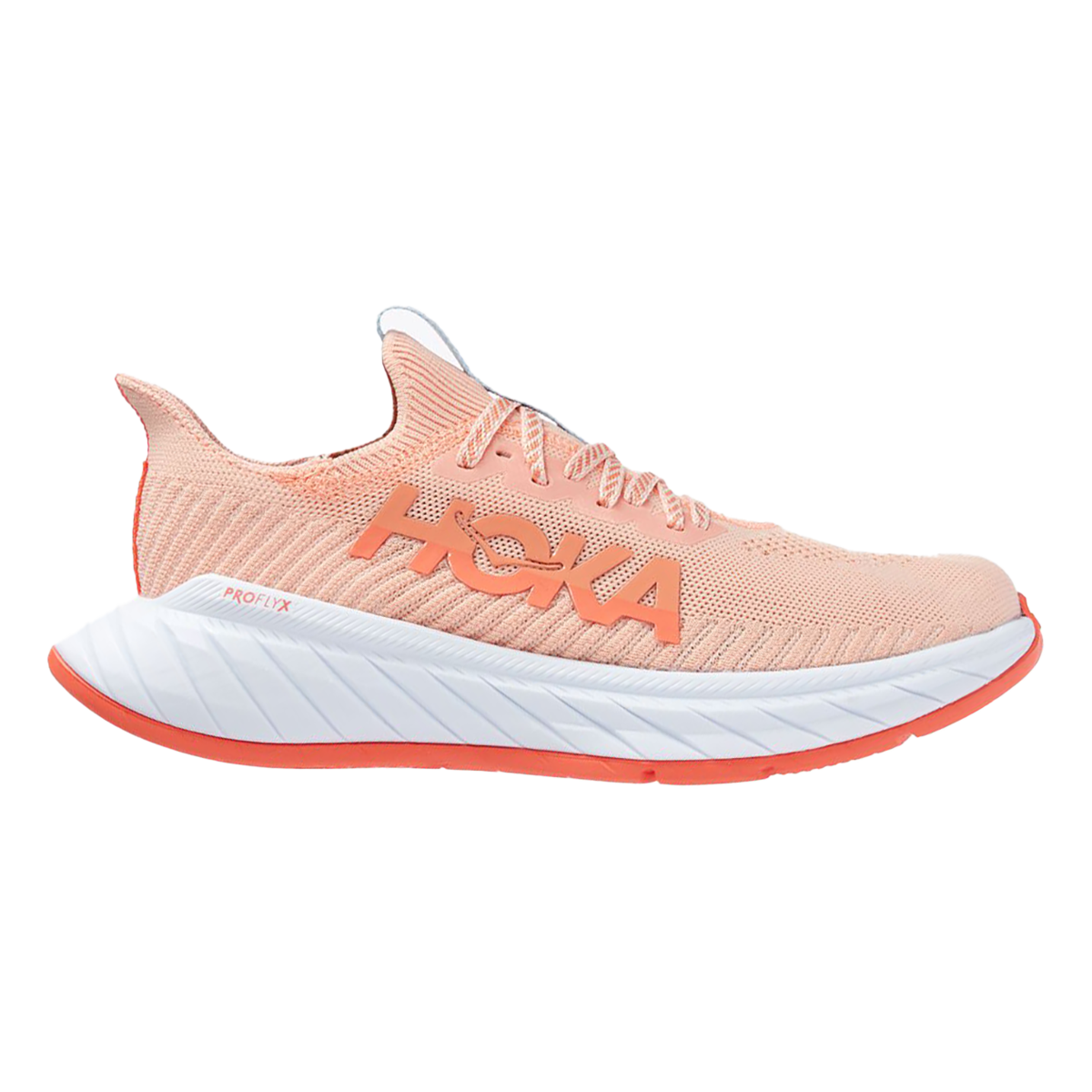 Women's Hoka Carbon X 3, Peach Parfait/ Summer Song, 8 B Medium
