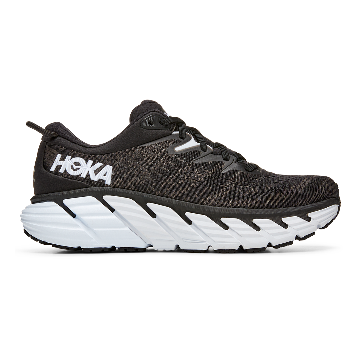 Women's Hoka Gaviota 4, Black/White, 10 B Medium