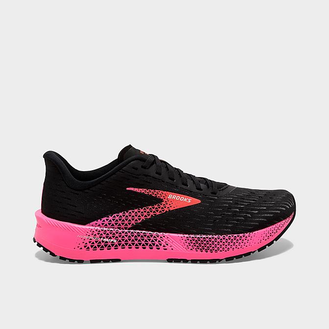 Women's Brooks Hyperion Tempo, Black/Pink/Hot Coral, 7.5 B Medium