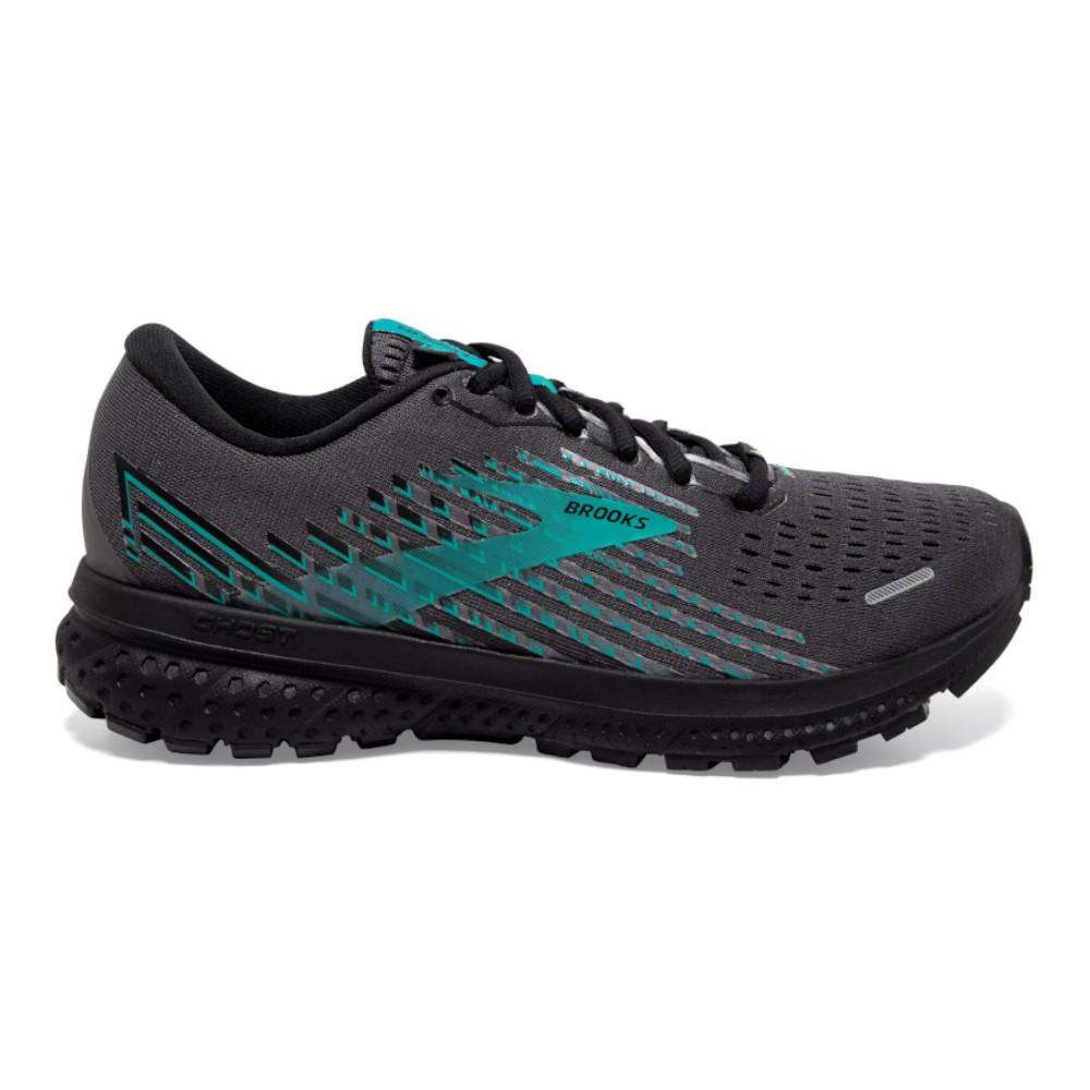 Women's Brooks Ghost 13 GTX, Black/Black/Peacock, 10.5 B Medium