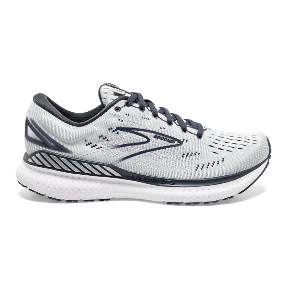 Women's Brooks Glycerin GTS 19, Grey/Black/Atlantis, 11 B Medium