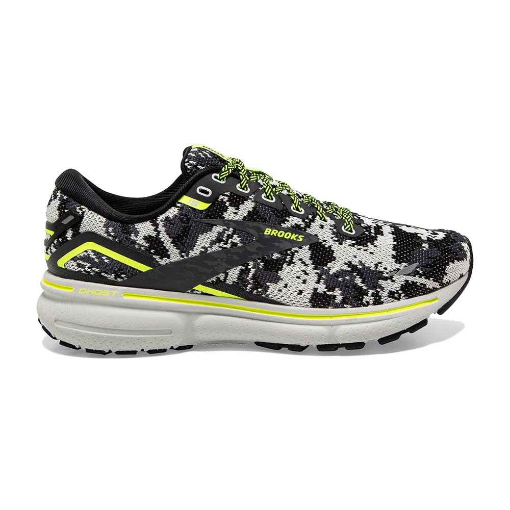 Women's Brooks Ghost 15, Black/Ebony/Nightlife, 11 B Medium