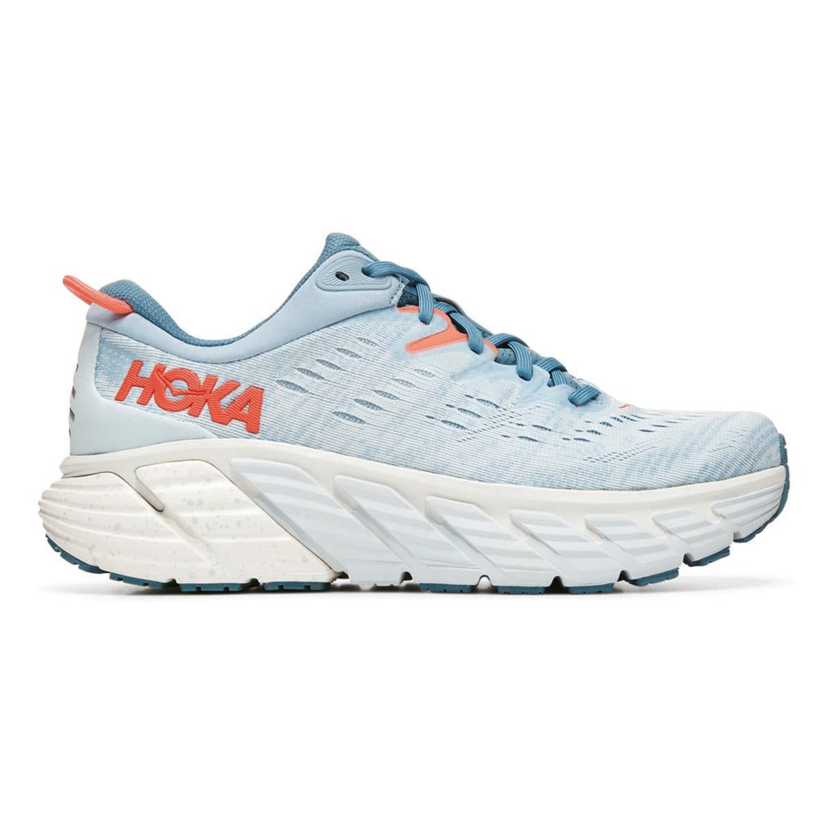 Women's Hoka Gaviota 4, Blue Fog/Plein Air, 7.5 B Medium