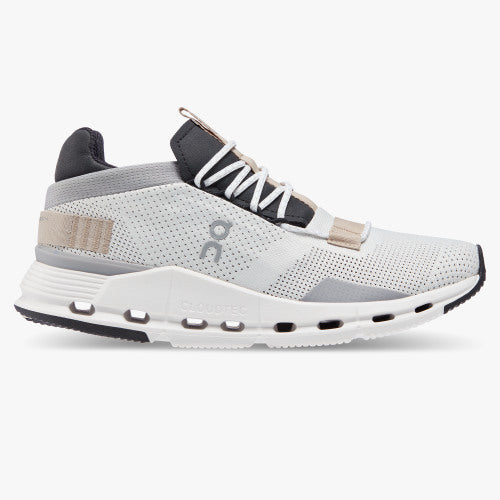 Women's On Cloudnova, White/Umber, 9.5 B Medium