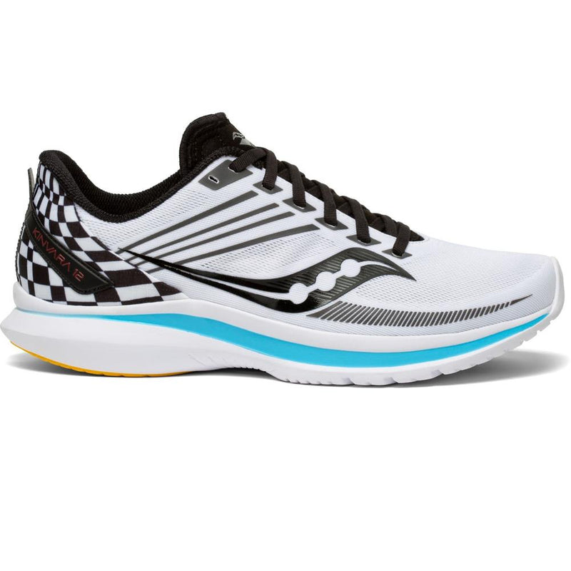 Women's Saucony Kinvara 12, White/Teal, 7.5 B Medium