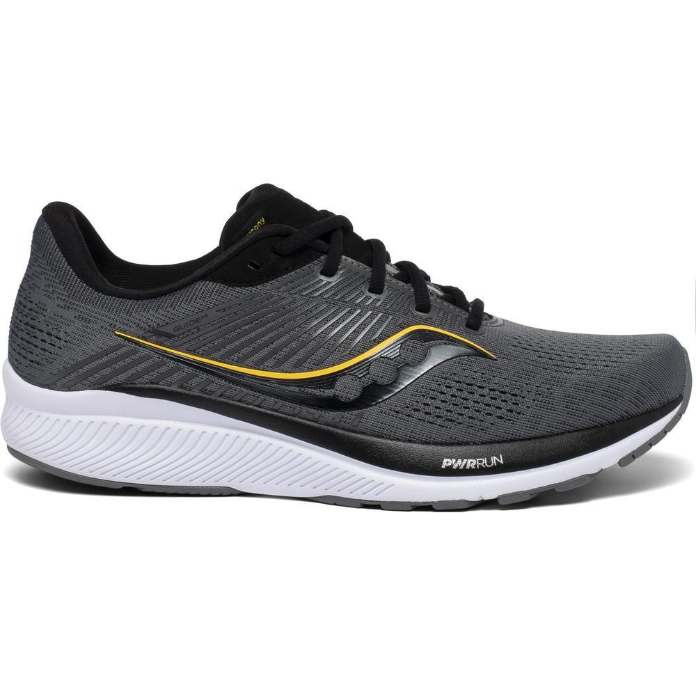 Men's Saucony Guide 14, Charcoal/Gold, 11 2E Wide