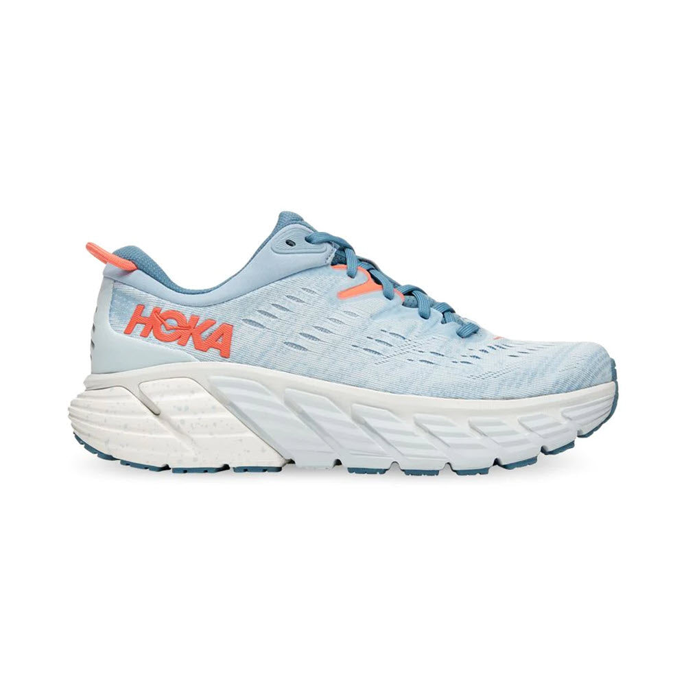 Women's Hoka Gaviota 4, Blue Fog/Plein Air, 12 B Medium