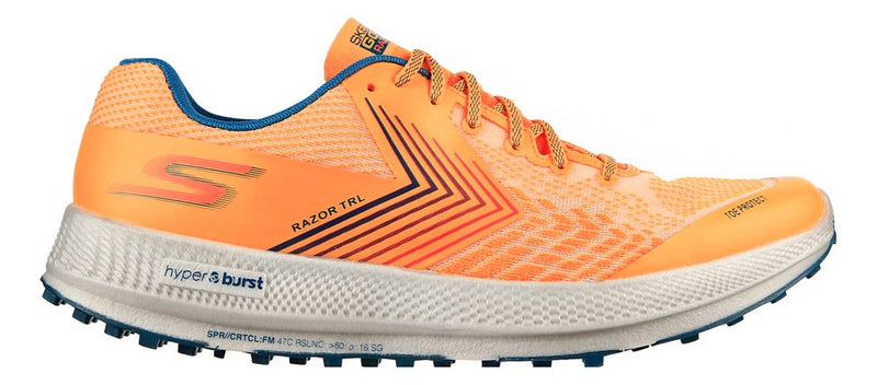 Men's Skechers Go Run Razor TRL, Orange, 9.5 D Medium