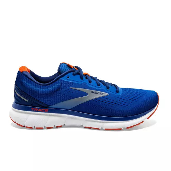 Men's Brooks Trace, Blue/Navy/Orange, 8 D Medium