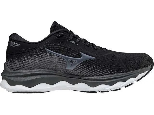 Women's Mizuno Wave Sky 5, Black, 8.5 B Medium