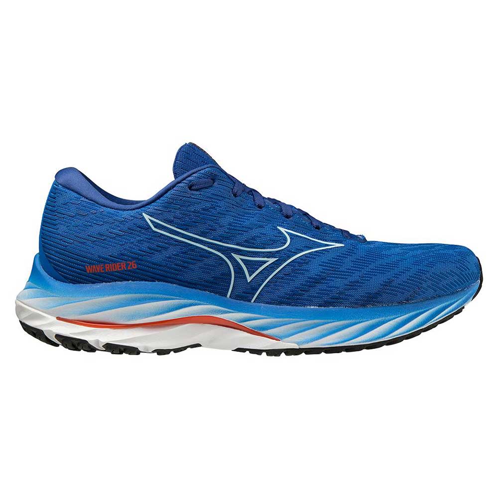 Men's Mizuno Wave Rider 26, Super Sonic/Ice Water, 12.5 D Medium