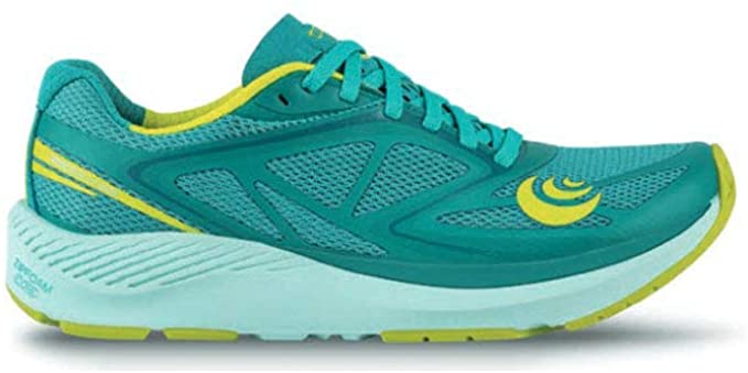 Women's Topo Athletic Zephyr, Teal/Lime, 9.5 B Medium