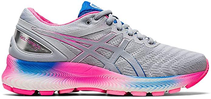 Women's Asics Gel-Nimbus Lite, White/Piedmont Grey, 10 B Medium