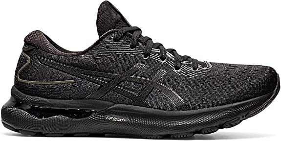 Men's Asics Gel-Nimbus 24, Black/Black, 13 4E Extra Wide