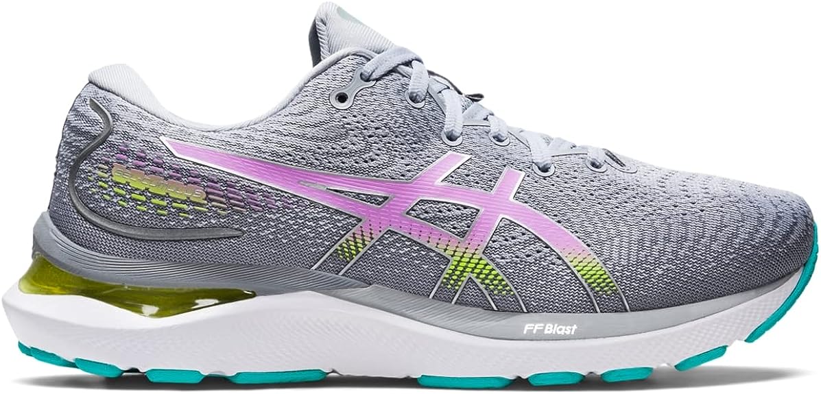Women's Asics Gel-Cumulus 24, Piedmont Grey/Lavender Glow, 12 B Medium