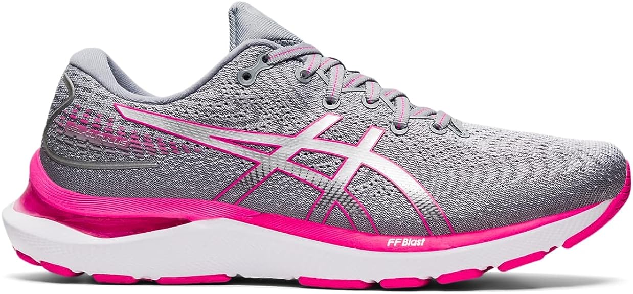 Women's Asics Gel-Cumulus 24, Sheet Rock/Pink Glo, 5.5 D Wide