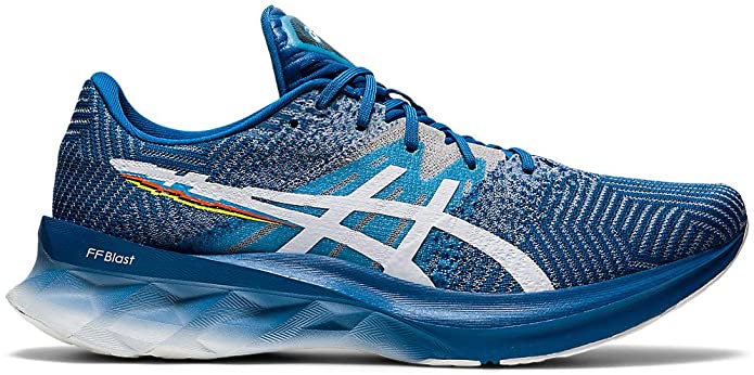 Men's Asics Novablast, Reborn Blue/White, 12 D Medium