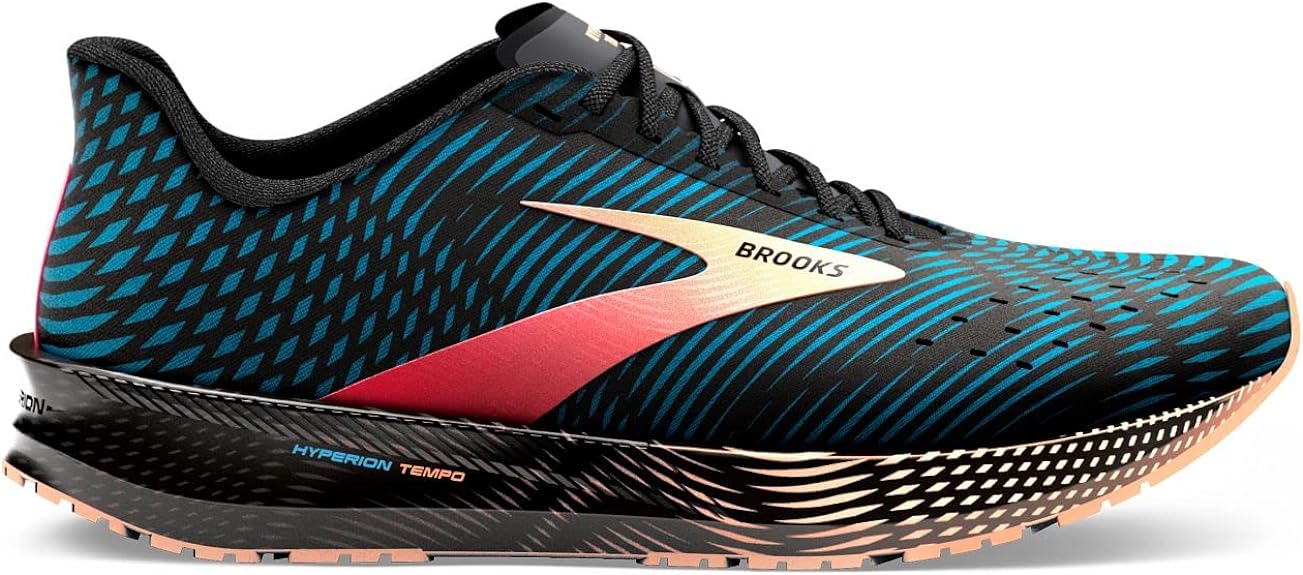 Women's Brooks Hyperion Tempo, Blue/Phantom/Cosmo, 7.5 B Medium