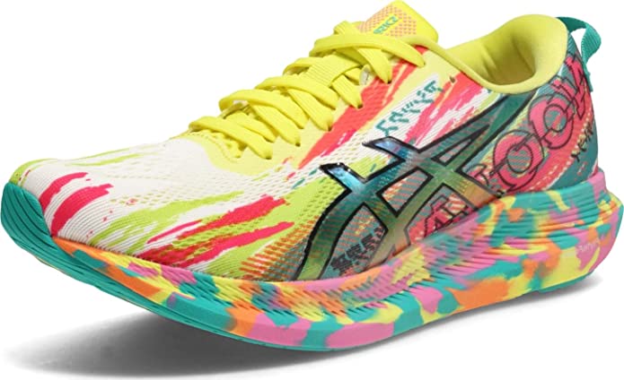 Women's Asics Noosa Tri 13, HOT Pink/Sour Yuzu, 7 B Medium