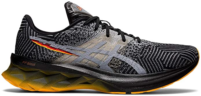 Men's Asics Novablast, Black/Sheet Rock, 10 D Medium