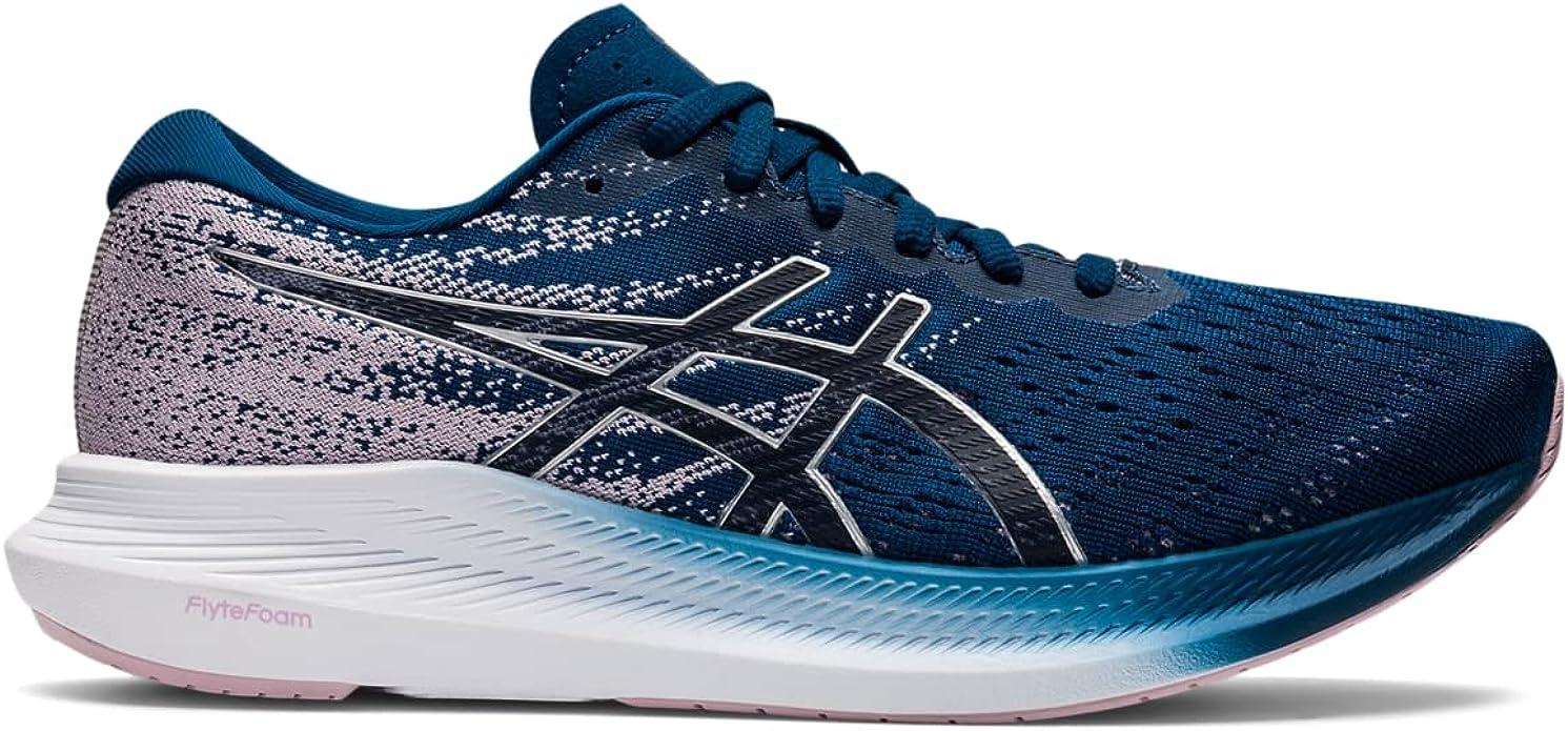 Women's Asics Evoride 3, Mako Blue/Pure Silver, 8 B Medium