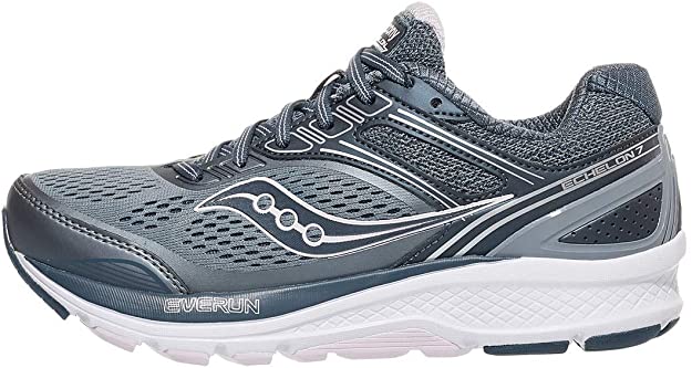 Women's Saucony Echelon 7, Slate/Pink, 6 2E Extra Wide