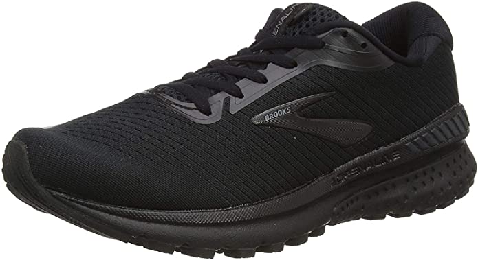 Men's Brooks Adrenaline GTS 20, Black/Grey, 12 D Medium