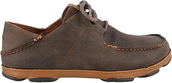 Men's Olukai Ohana Nubuck, Dark Wood/Toffee, 13 D Medium