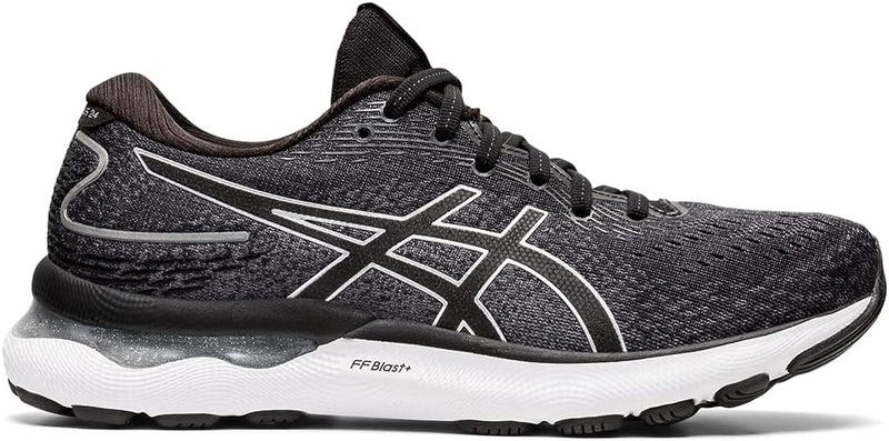 Women's Asics Gel-Nimbus 24, Black/Pure Silver, 11.5 D WIde