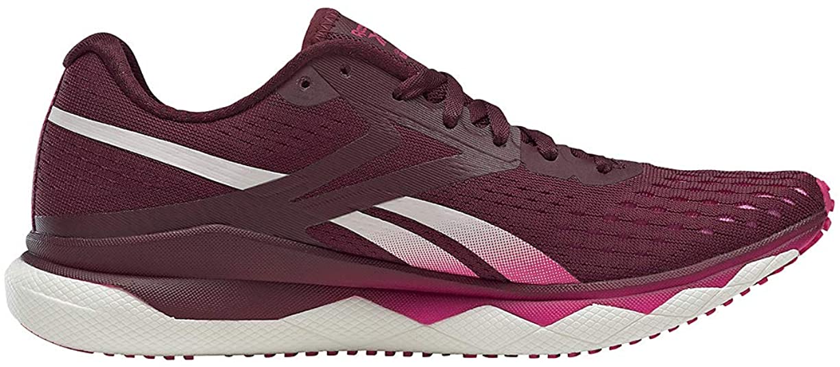 Women's Reebok Floatride Run Fast 2.0, Maroon/Proud Pink/White, 8.5 B Medium